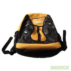 Konaki Yellow Large Backpack with built In Speakers NEW